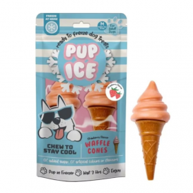 Сладолед за кучета Pup Ice Waffle Cones  2 броя фунийки с Ягода